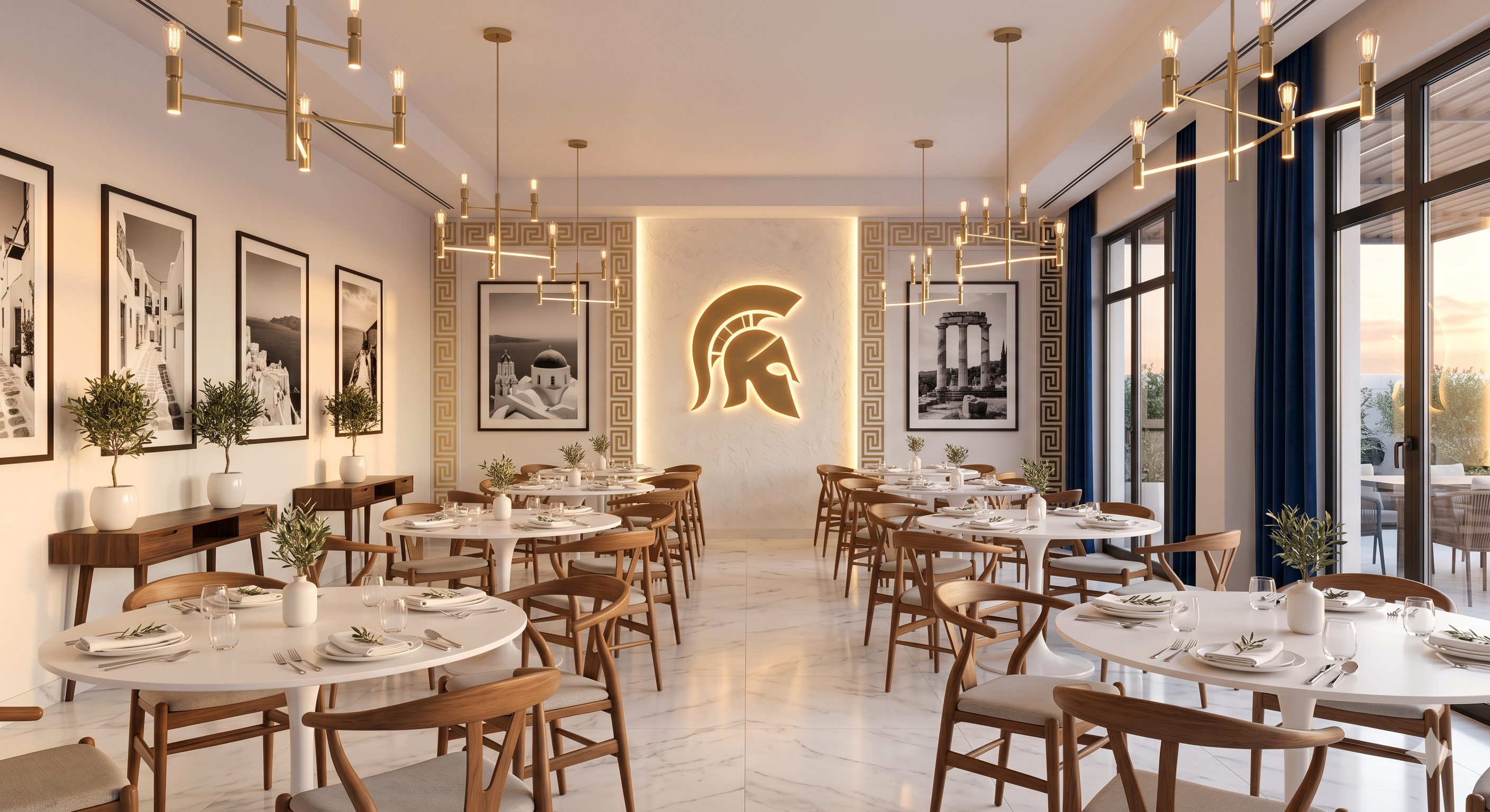 Sparta Greek Food — Interno locale Zona Trieste